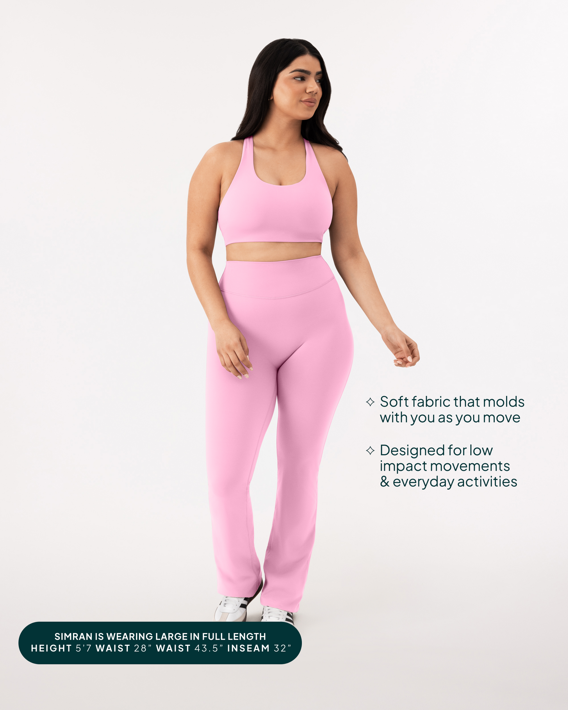 Athleisure Short Length Flared Leggings