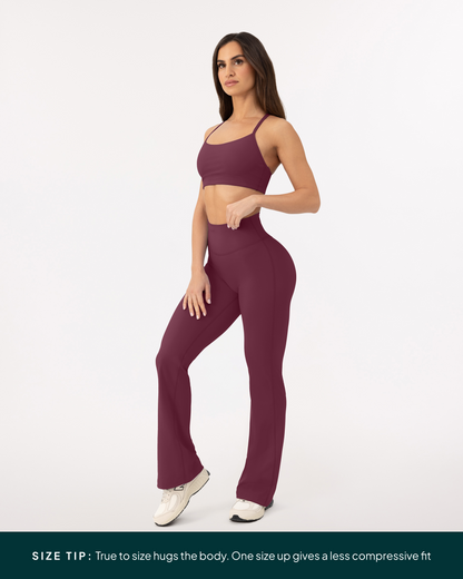 Athleisure Short Length Flared Leggings