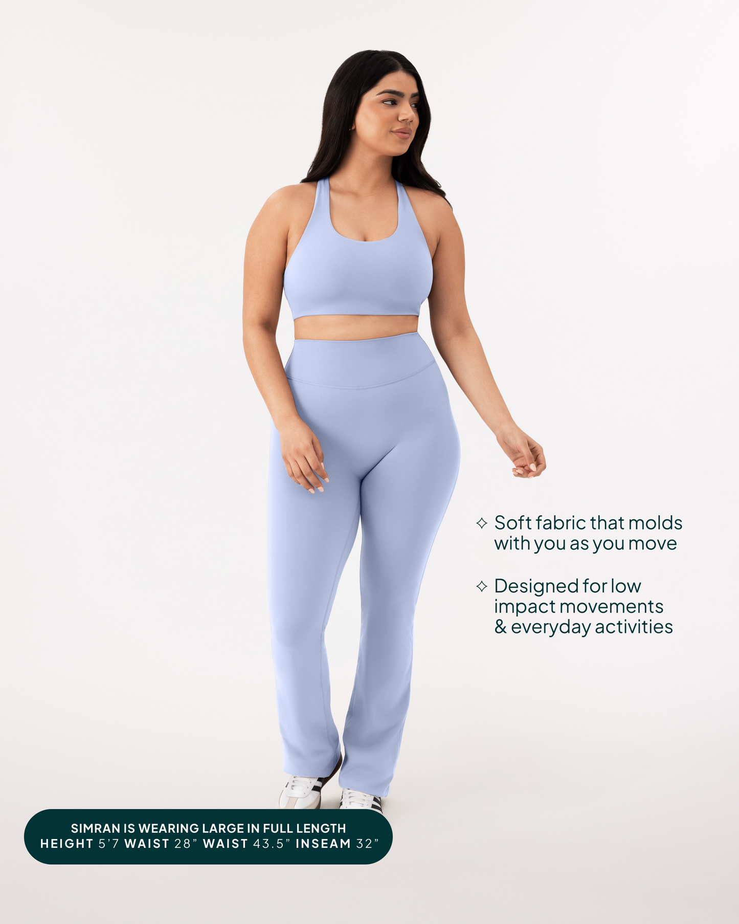 Athleisure Short Length Flared Leggings