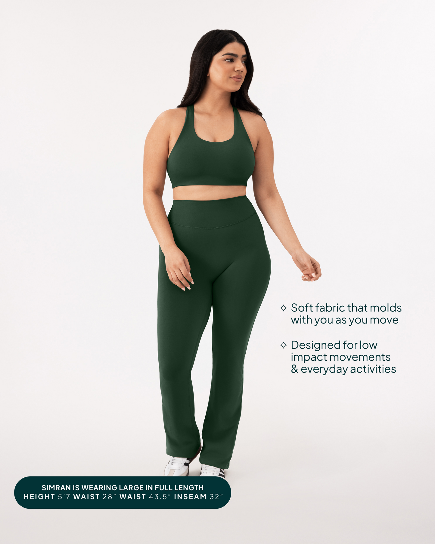 Athleisure Short Length Flared Leggings