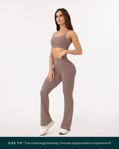 Athleisure Short Length Flared Leggings