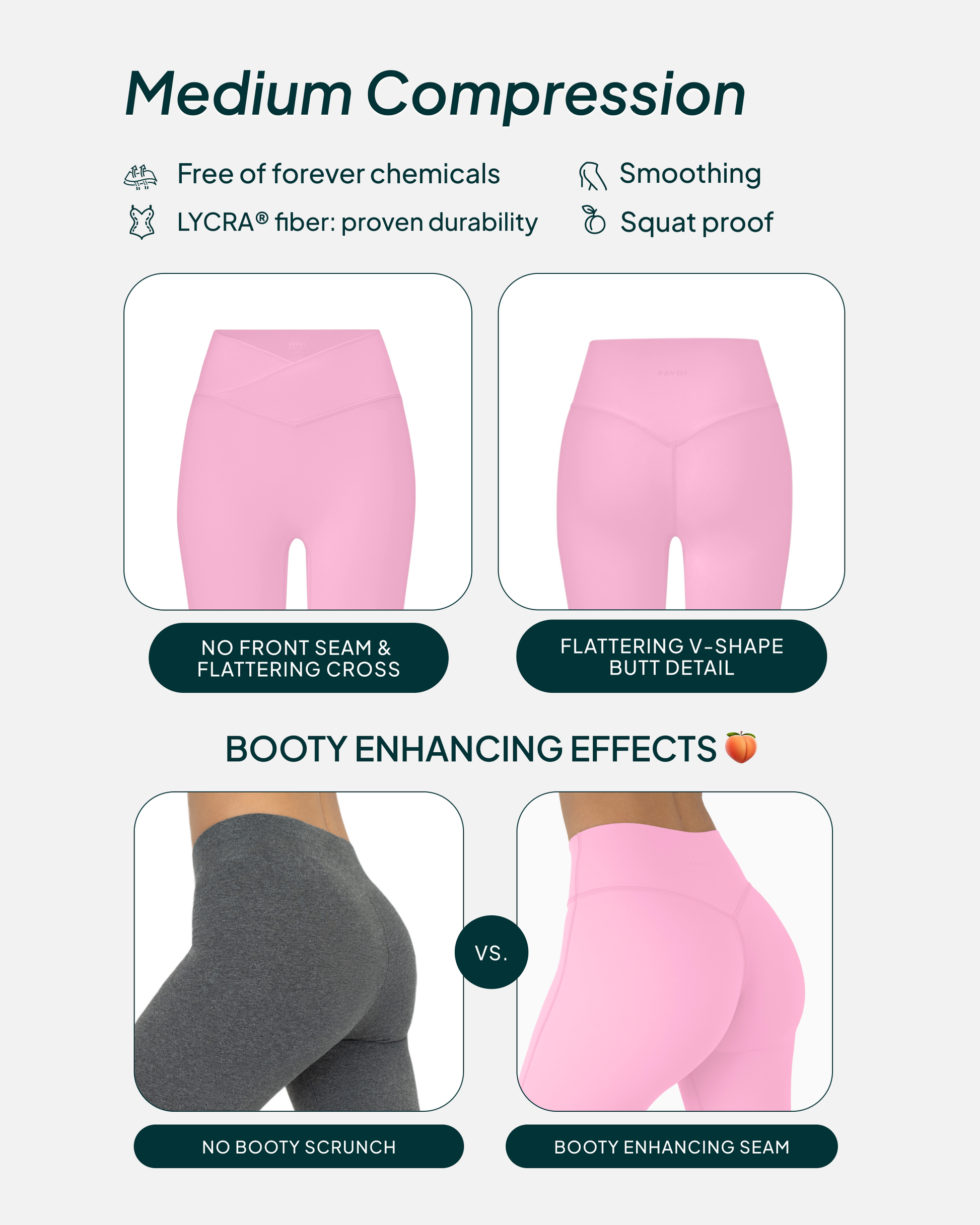 Athleisure Scrunch Crossover Leggings