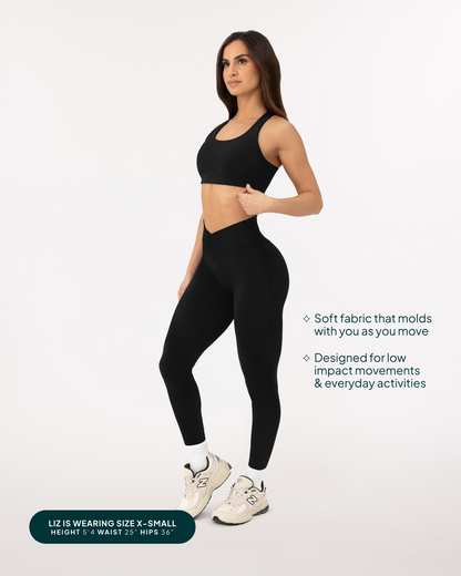 Athleisure Scrunch Crossover Leggings