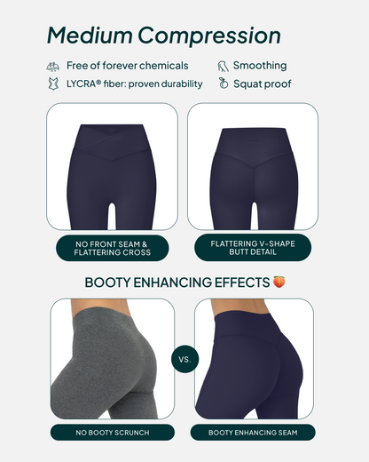 Athleisure Scrunch Crossover Leggings