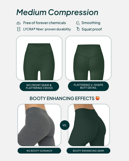 Athleisure Scrunch Crossover Leggings