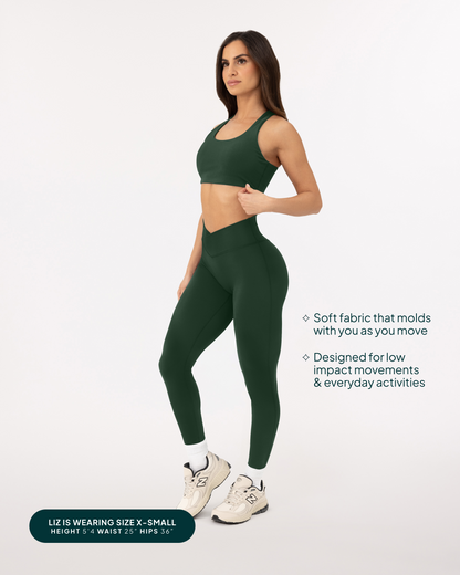 Athleisure Scrunch Crossover Leggings