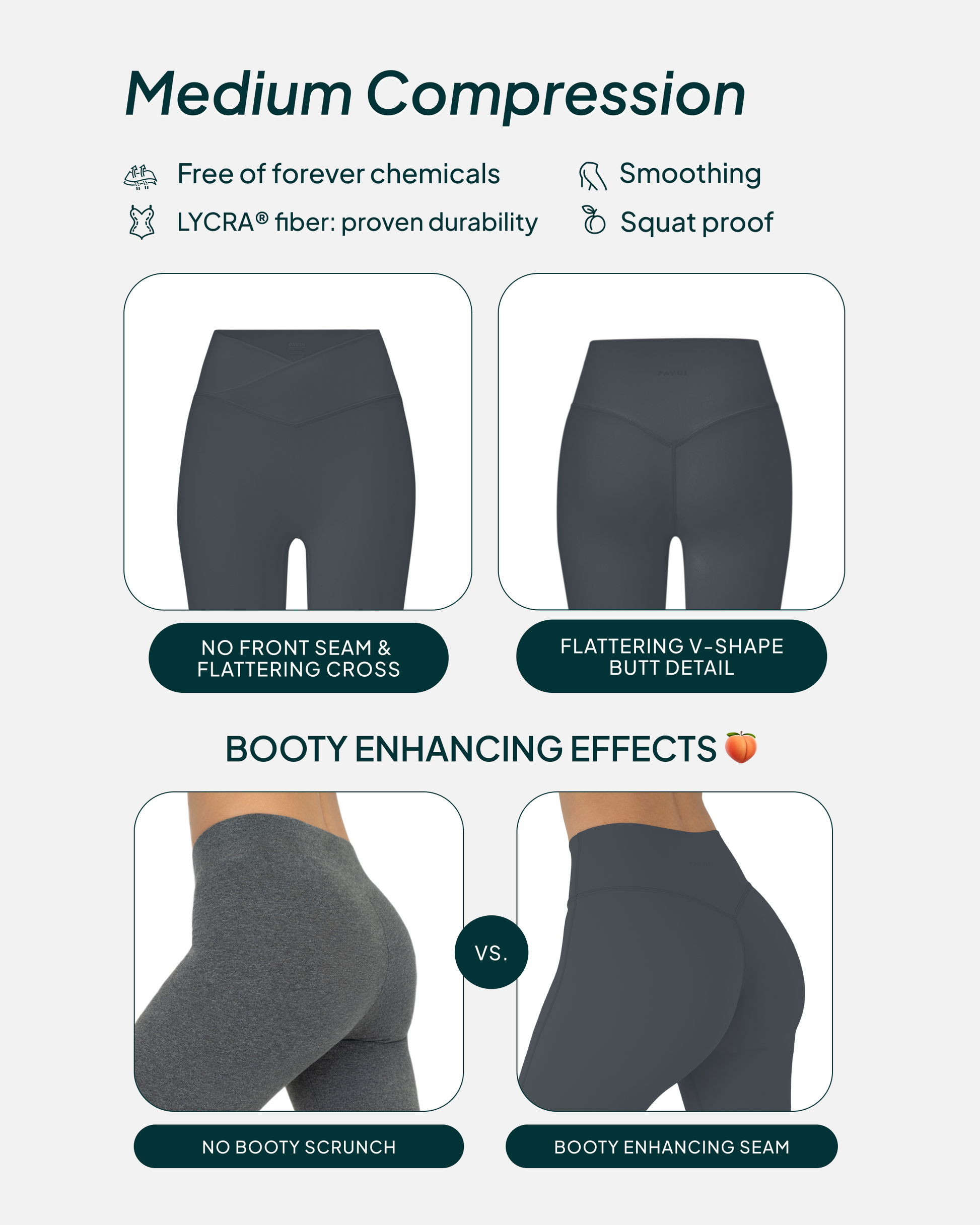 Athleisure Scrunch Crossover Leggings