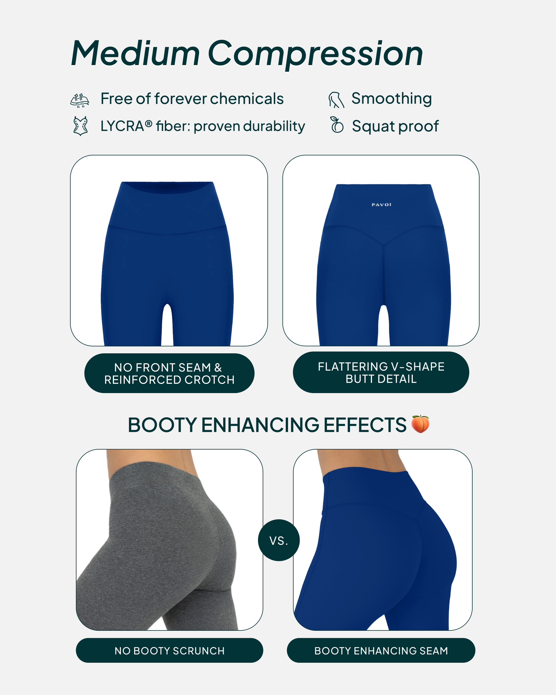 FlexFlow High-Waisted Butt Lifting Tall-Length Yoga Leggings