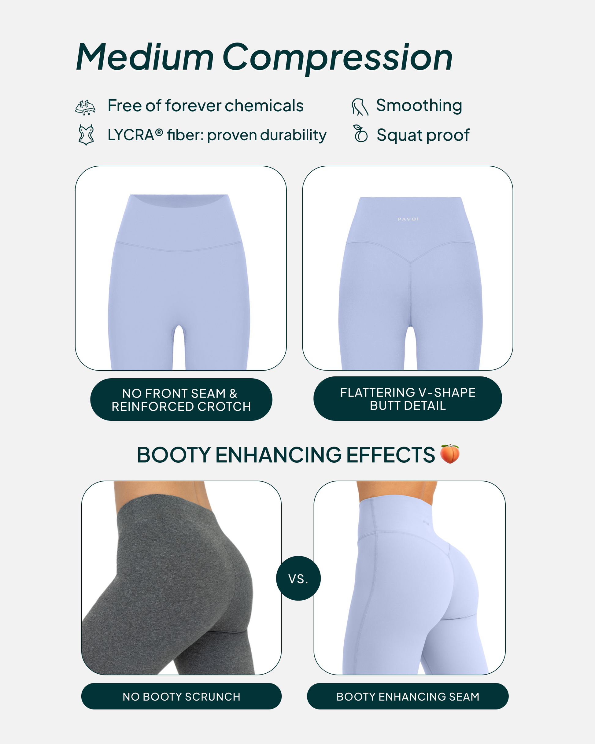FlexFlow High-Waisted Butt Lifting Tall-Length Yoga Leggings