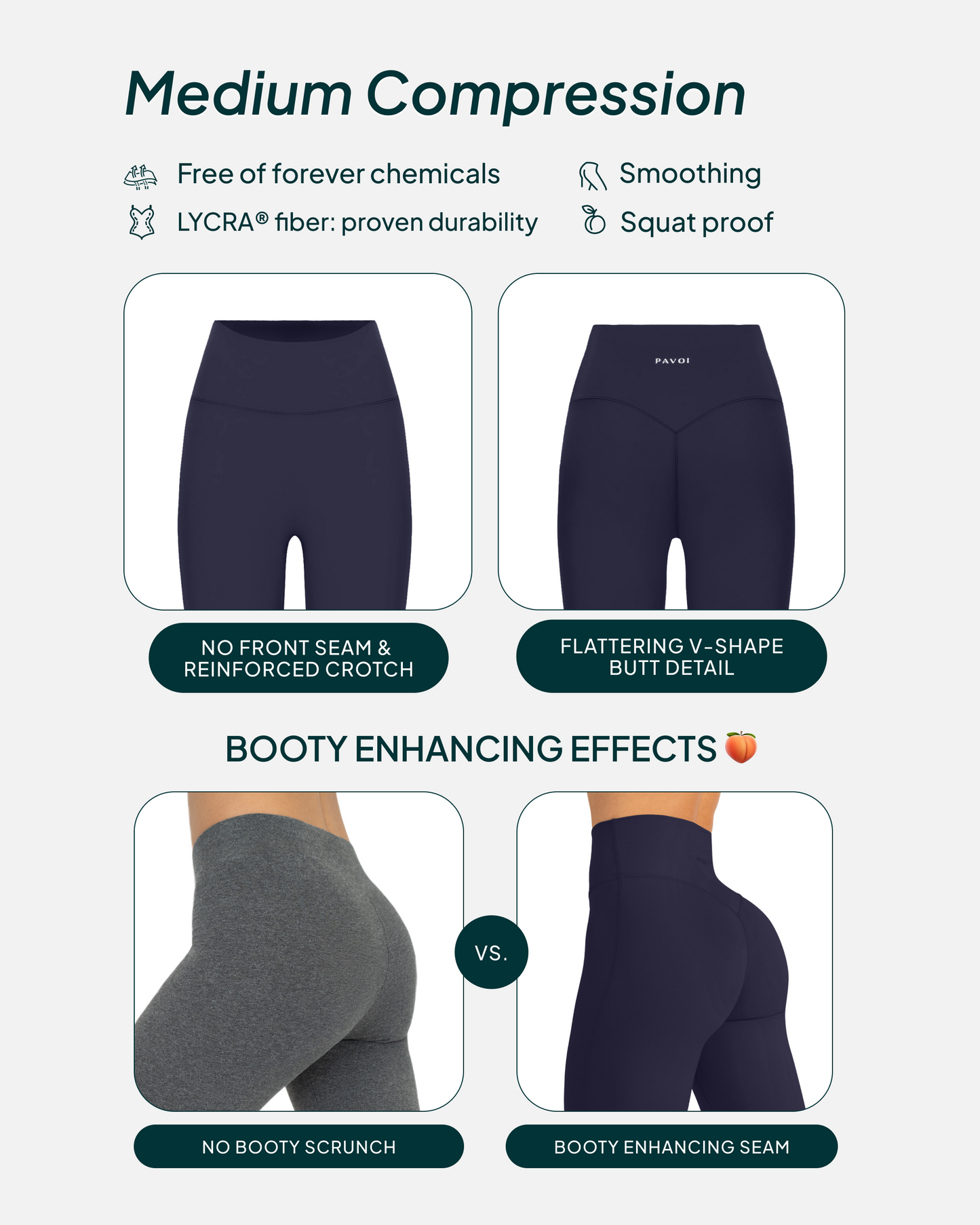 FlexFlow High-Waisted Butt Lifting Full-Length Yoga Leggings