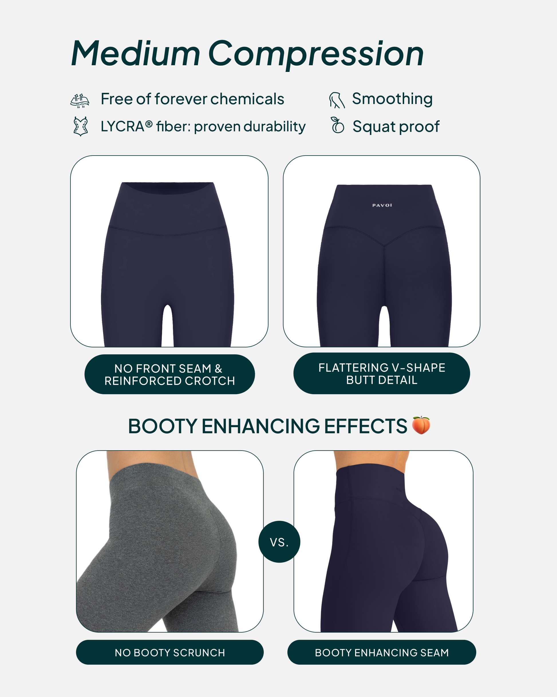 FlexFlow High-Waisted Butt Lifting Tall-Length Yoga Leggings