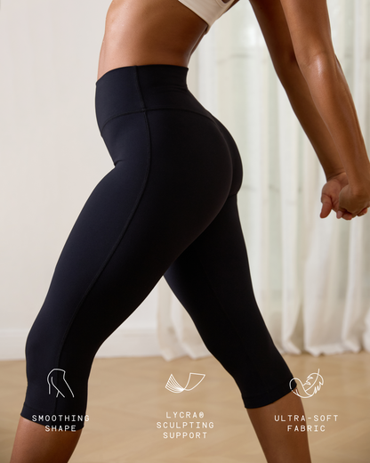 High Waisted Capri Leggings Yoga Workout Pants