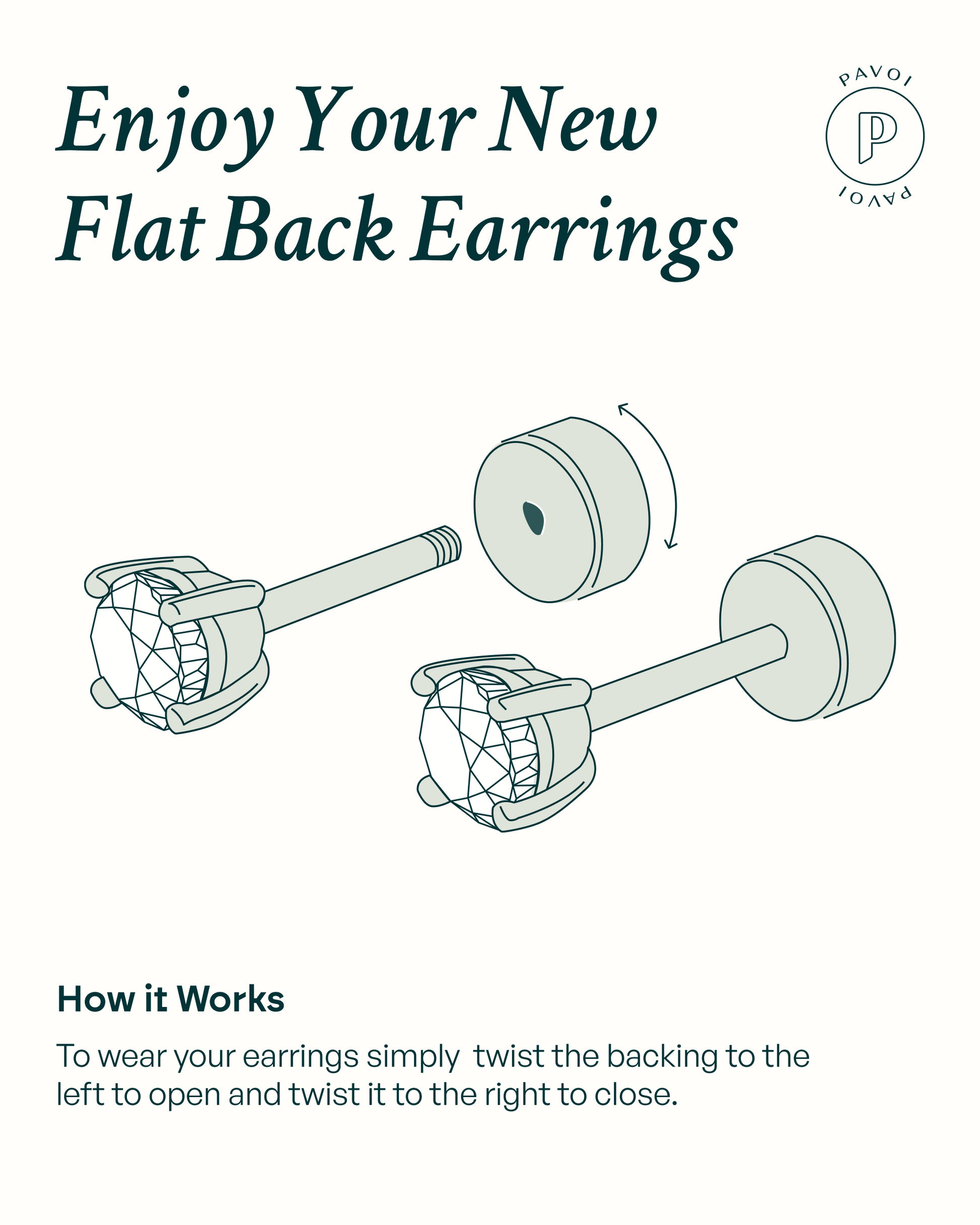 Smiley Face Screw Back Stud