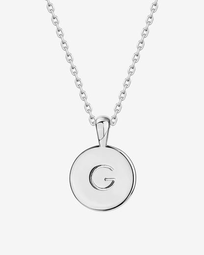 Initial Disc Pendant