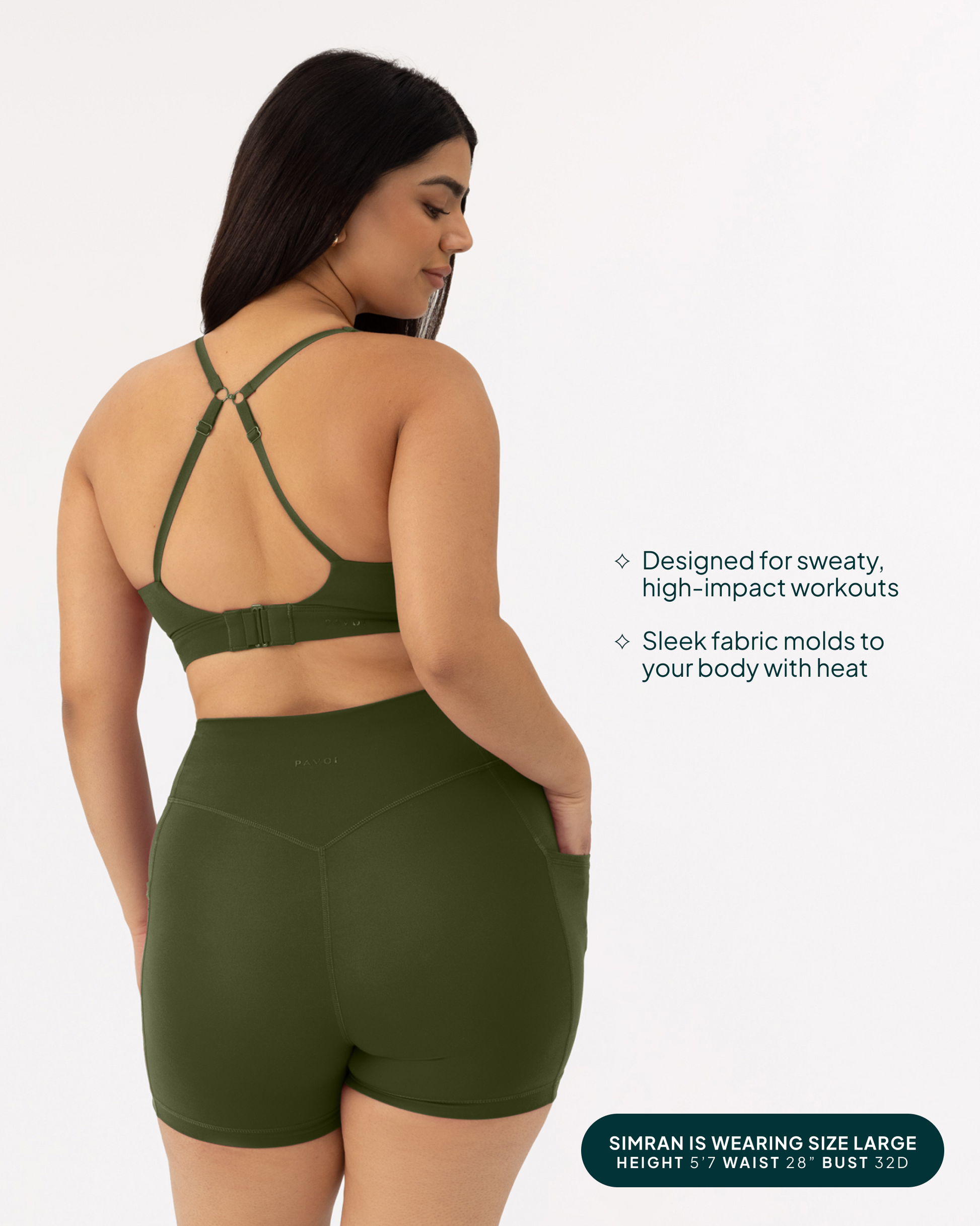 Supportive High-Support Padded Convertible Sports Bra