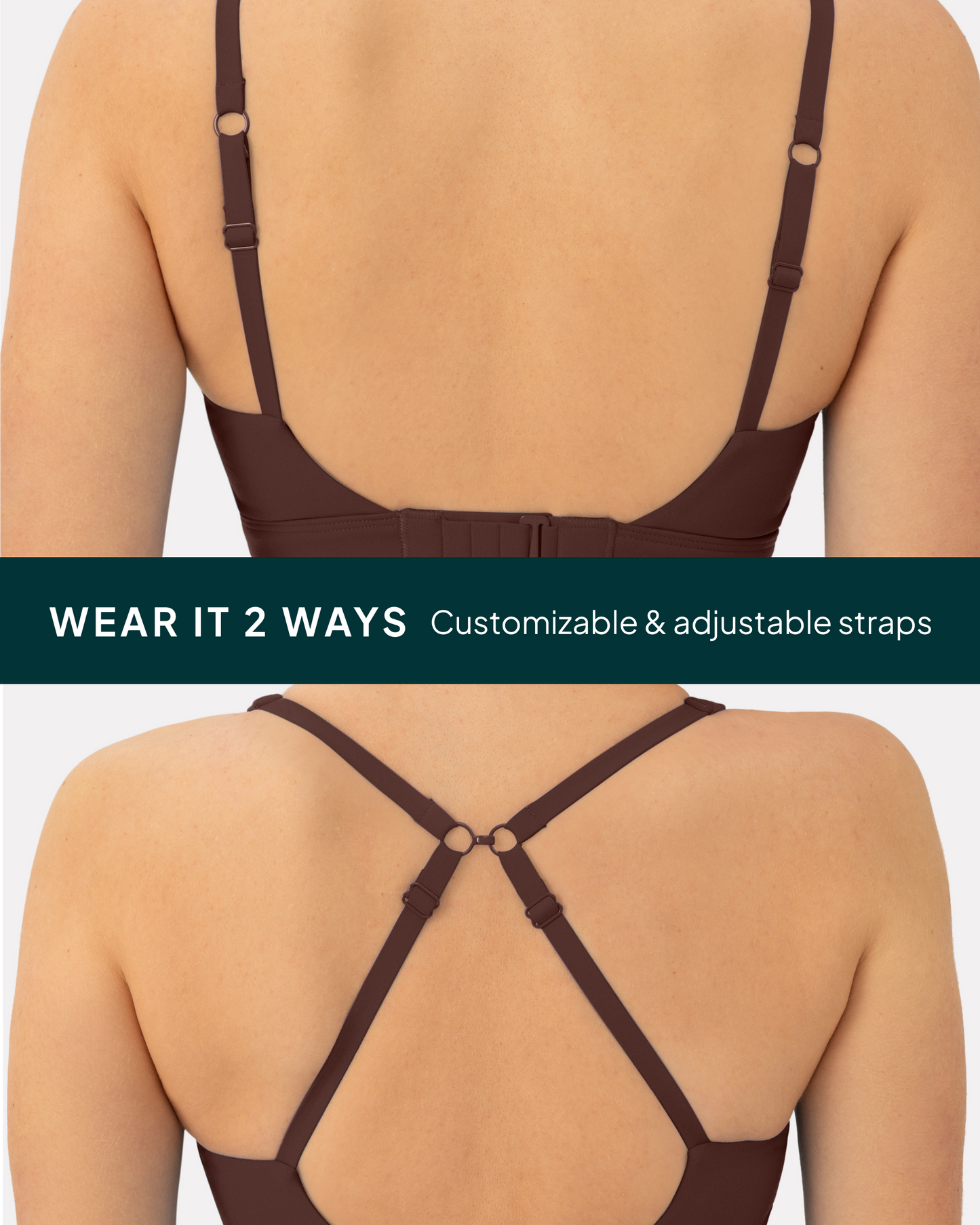 Supportive High-Support Padded Convertible Sports Bra
