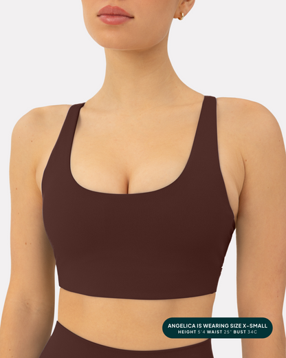 Supportive High-Support Padded Convertible Sports Bra