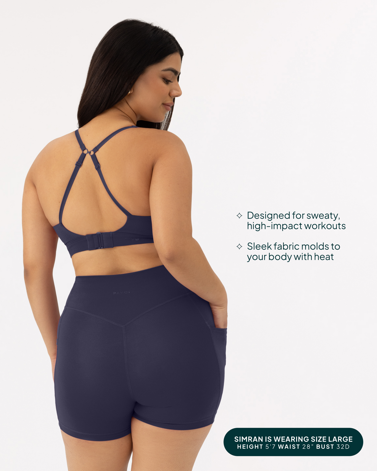 Supportive High-Support Padded Convertible Sports Bra