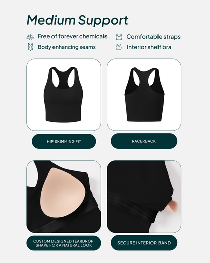 Performance Medium-Support Racerback Tank Top