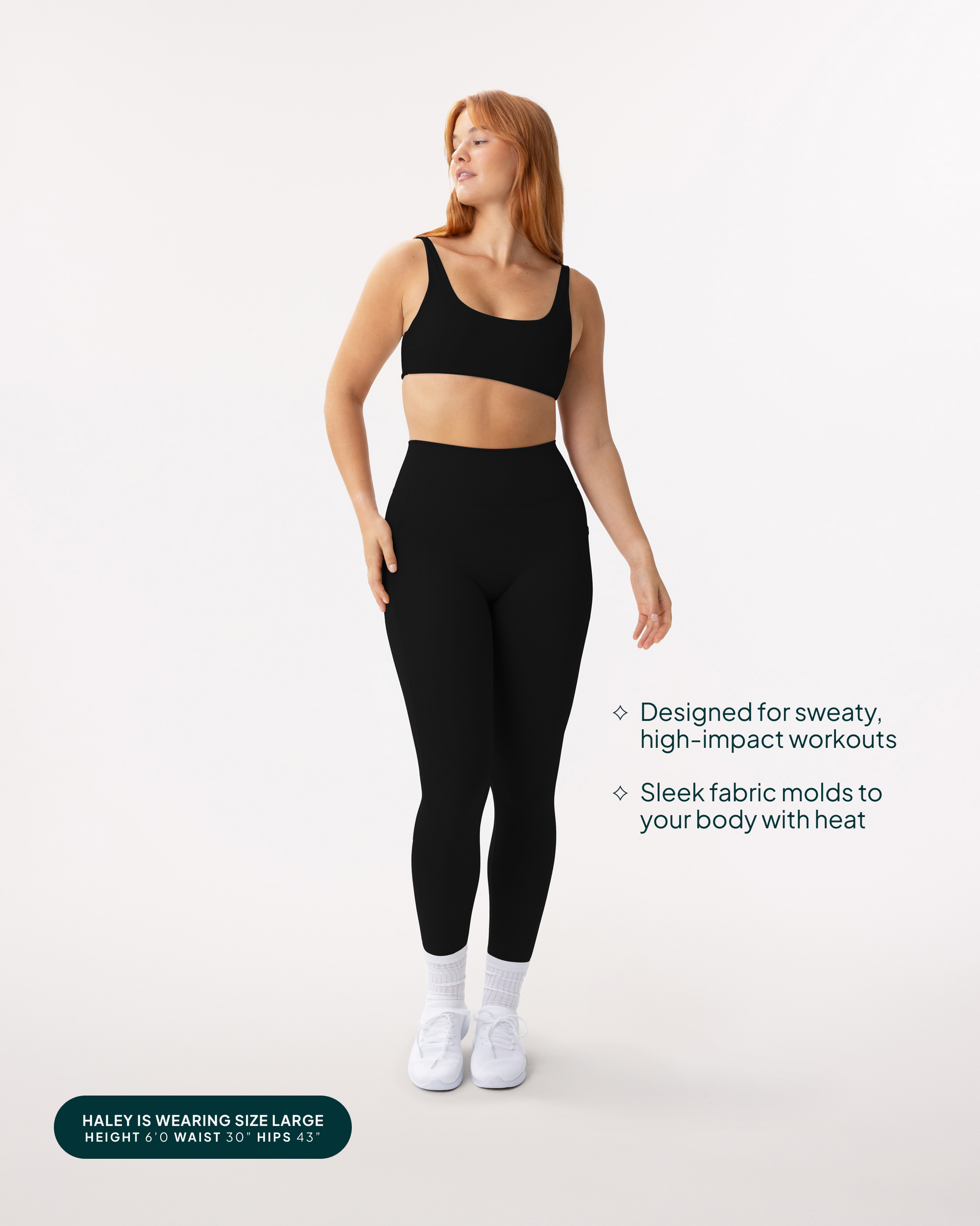 High-Waisted Butt Lifting Tall-Length Leggings with Pockets