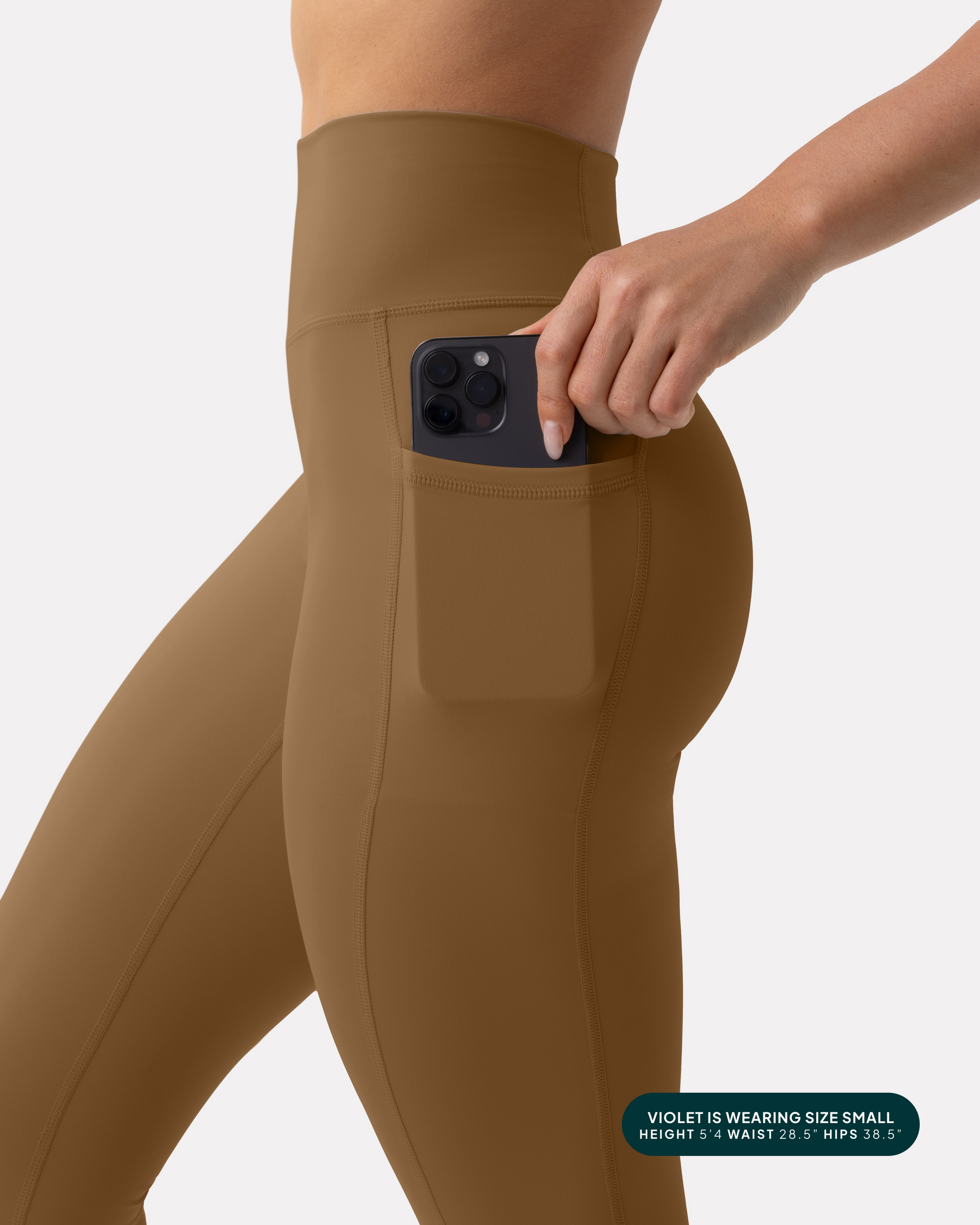 High-Waisted Butt Lifting Tall-Length Leggings with Pockets