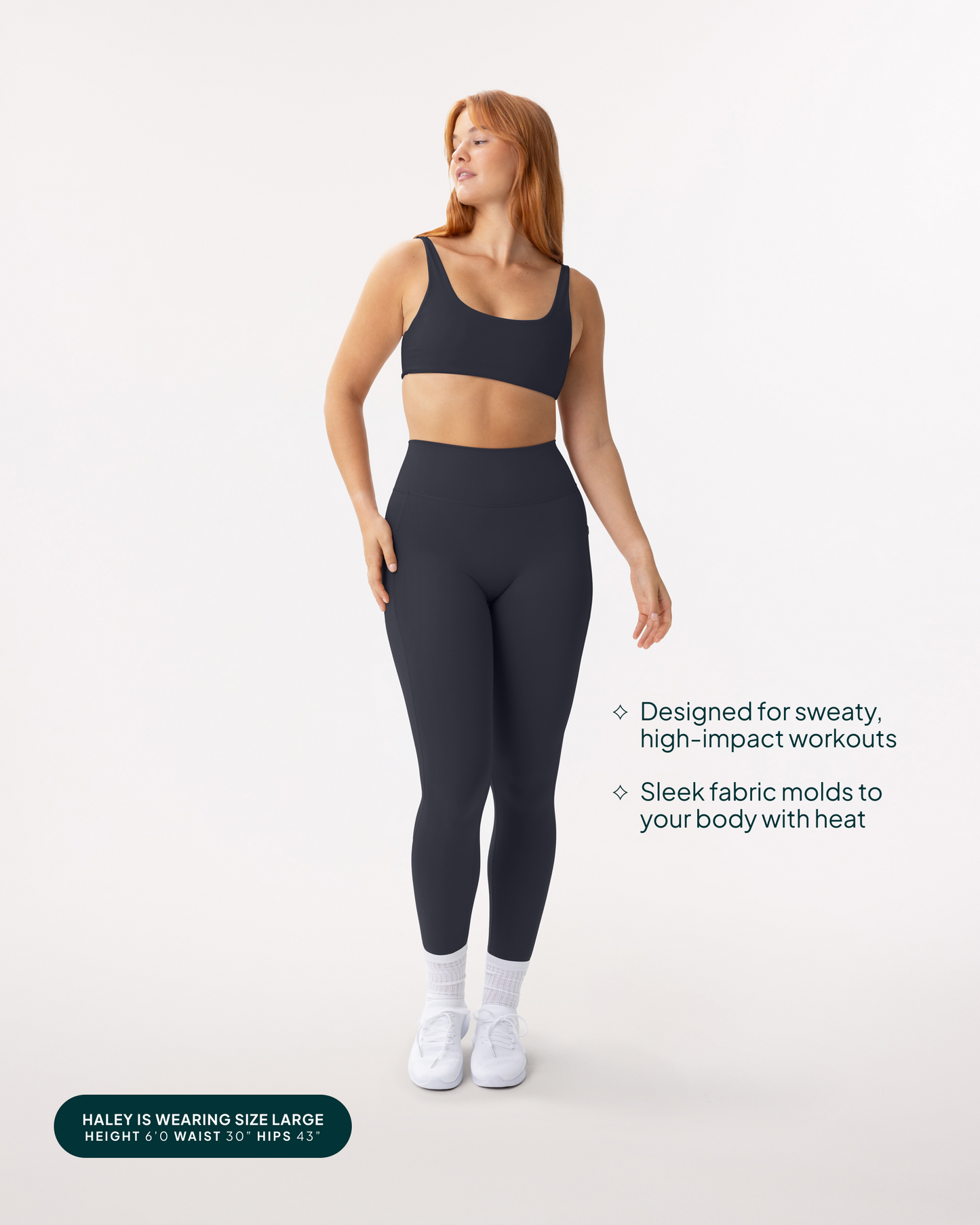 High-Waisted Butt Lifting Tall-Length Leggings with Pockets