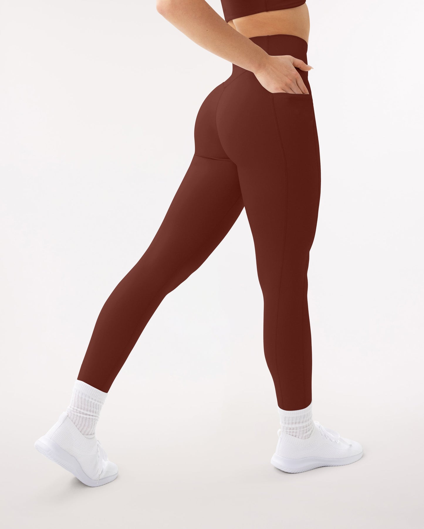 High-Waisted Butt Lifting Tall-Length Leggings with Pockets