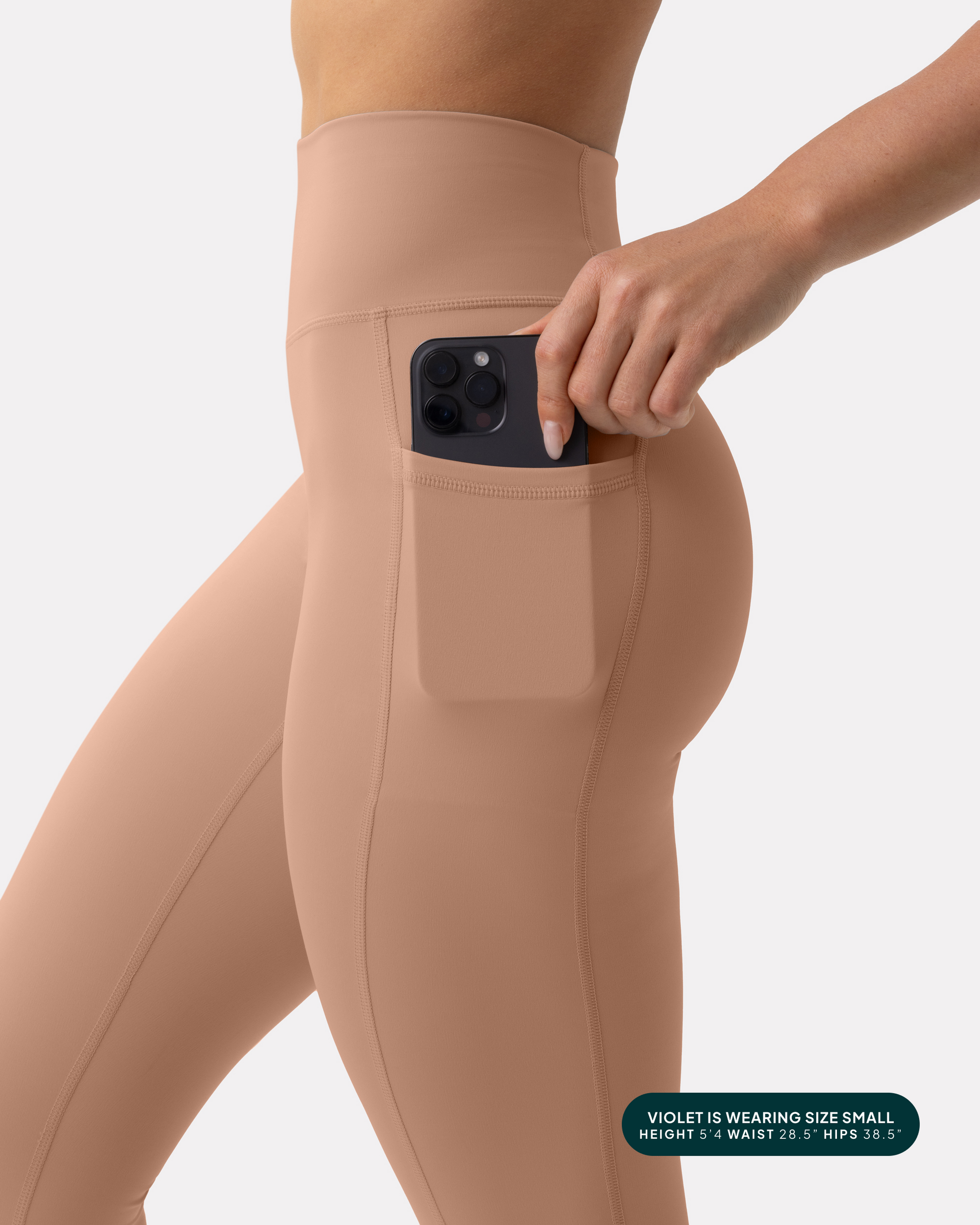 High-Waisted Butt Lifting Tall-Length Leggings with Pockets