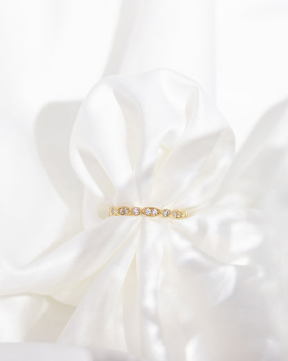 Round Milgrain Eternity Band