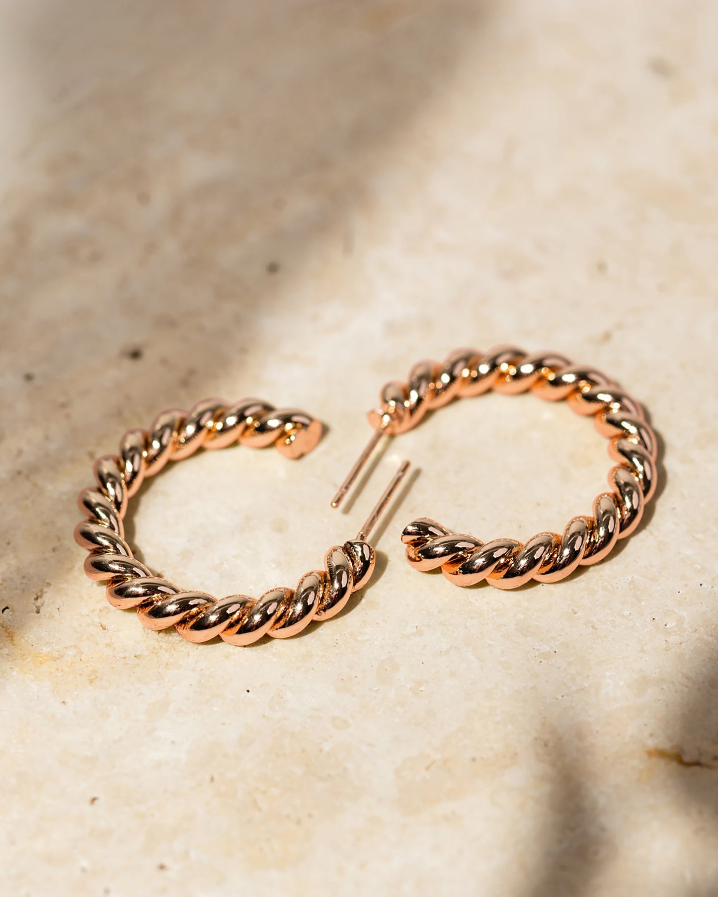Vermeil Rope Hoops