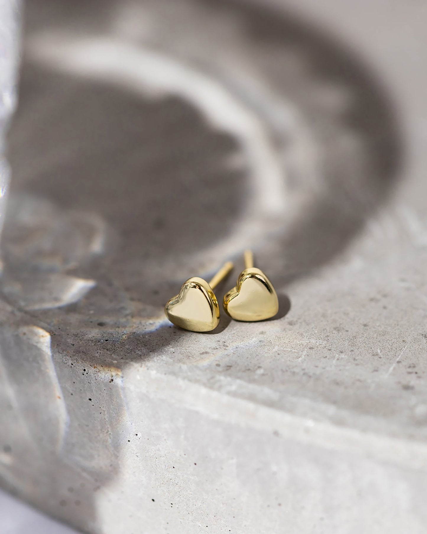 Vermeil Sweetheart Studs