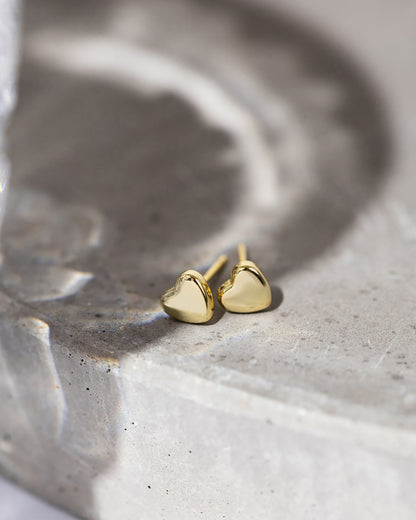 Vermeil Sweetheart Studs