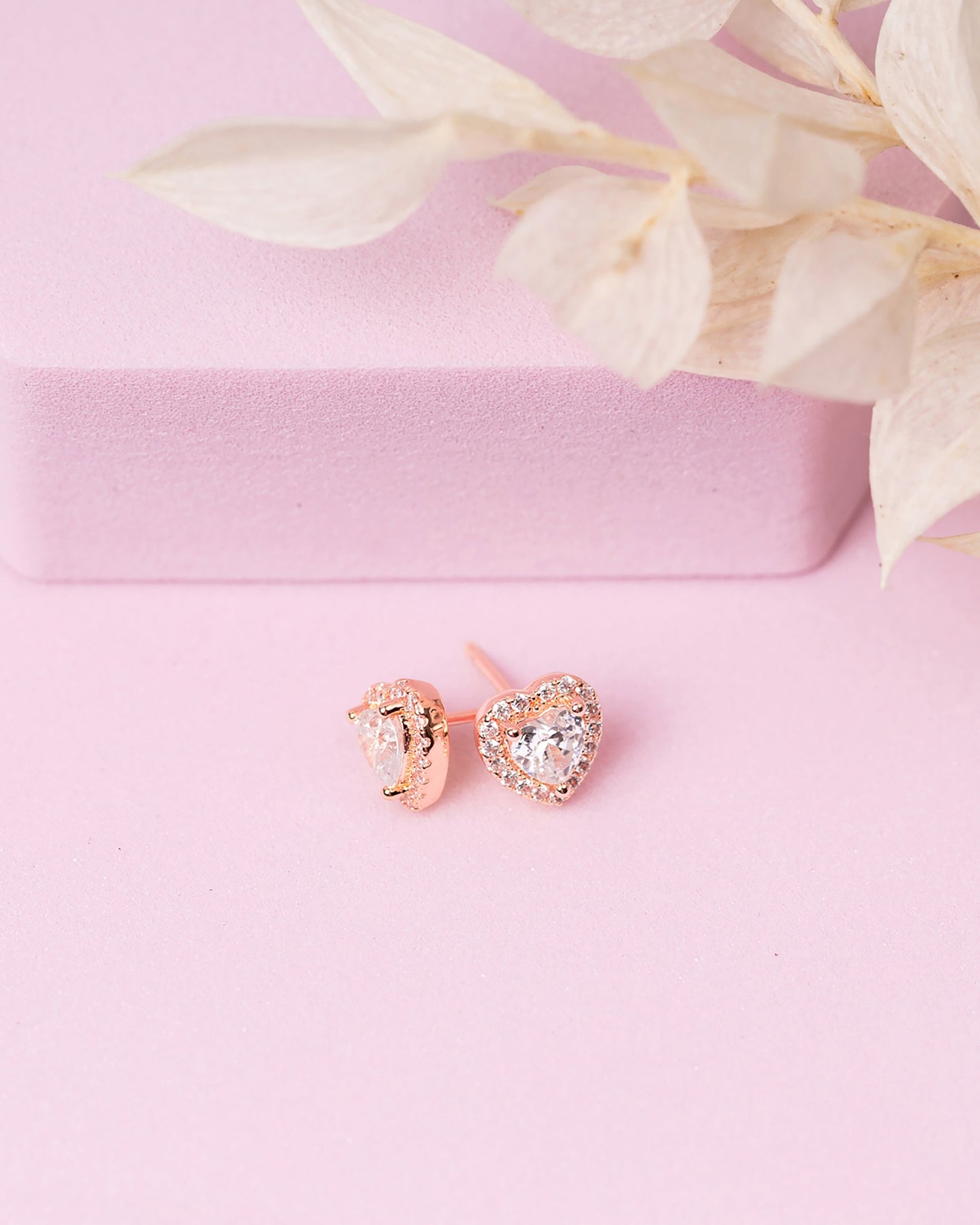 Heart Halo Studs