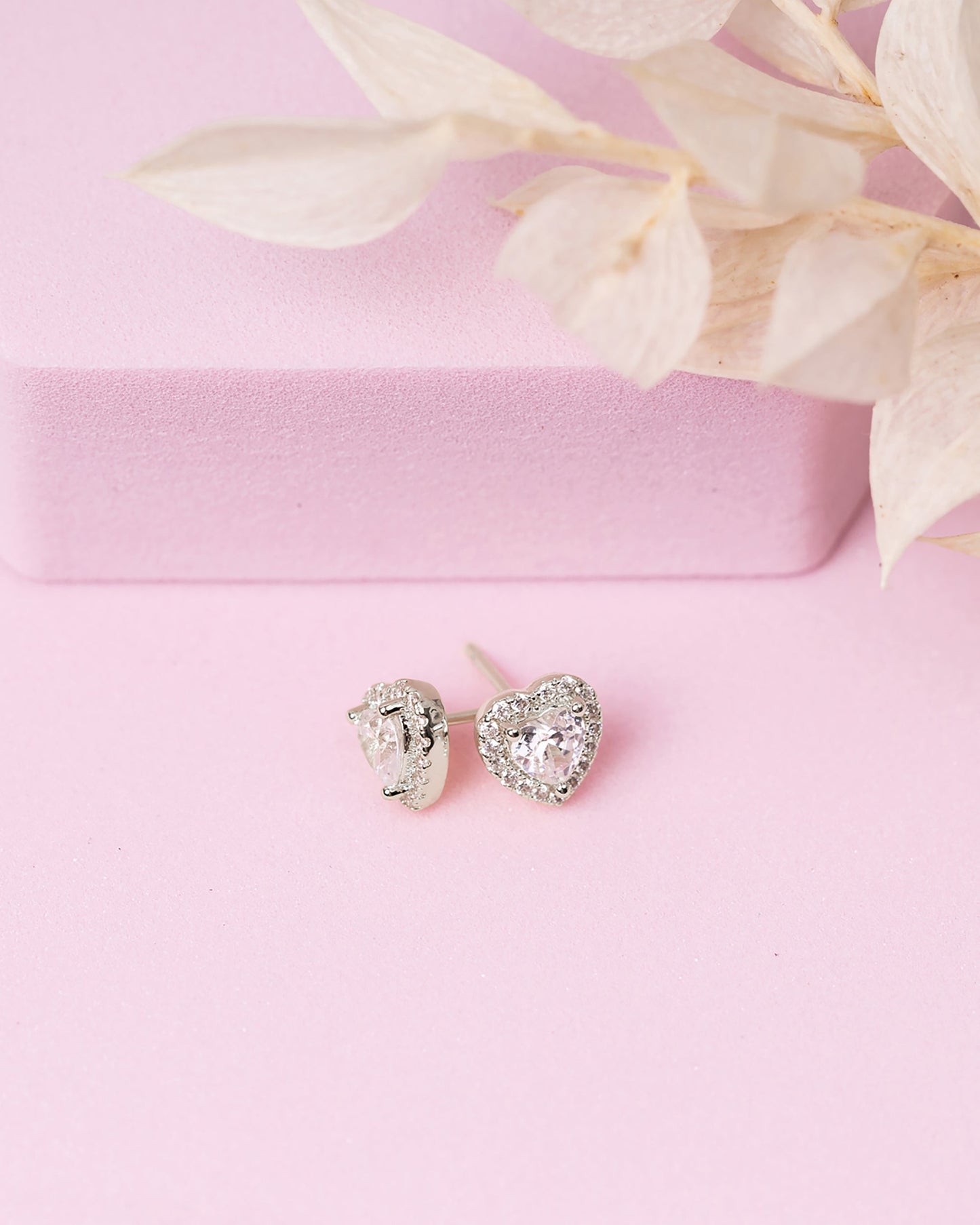 Heart Halo Studs
