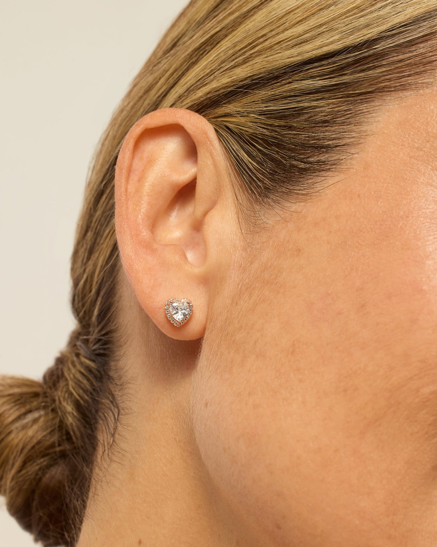 Heart Halo Studs