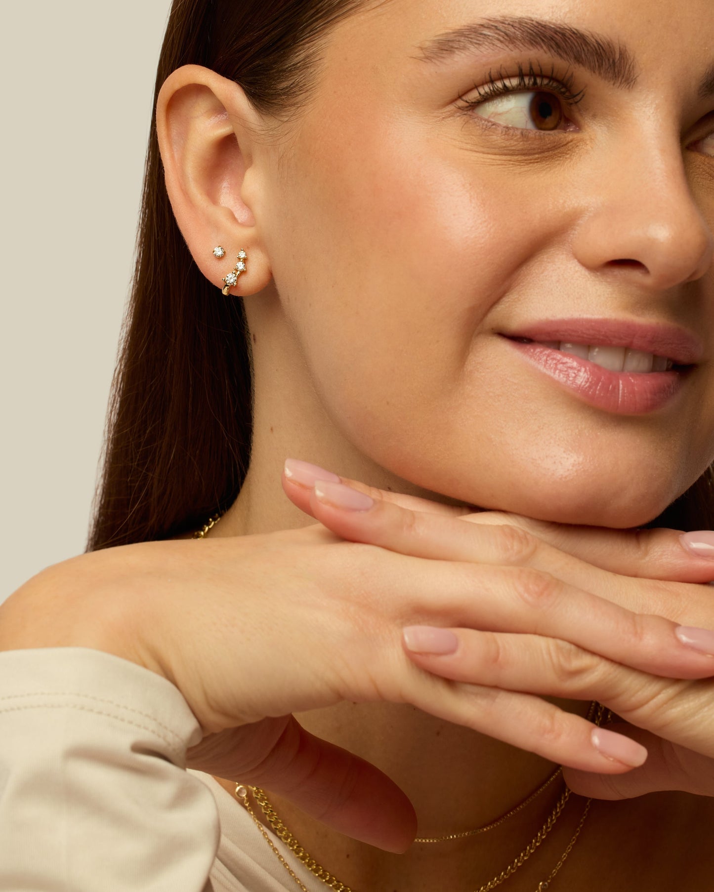 Rio Half Huggie Earrings