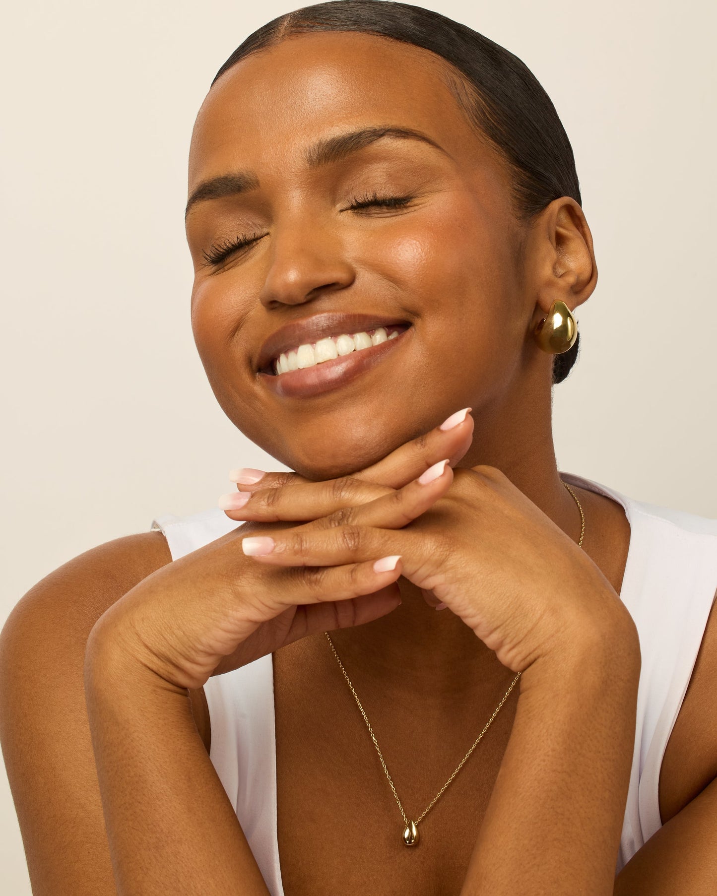 Chunky Dome Hoop Earrings