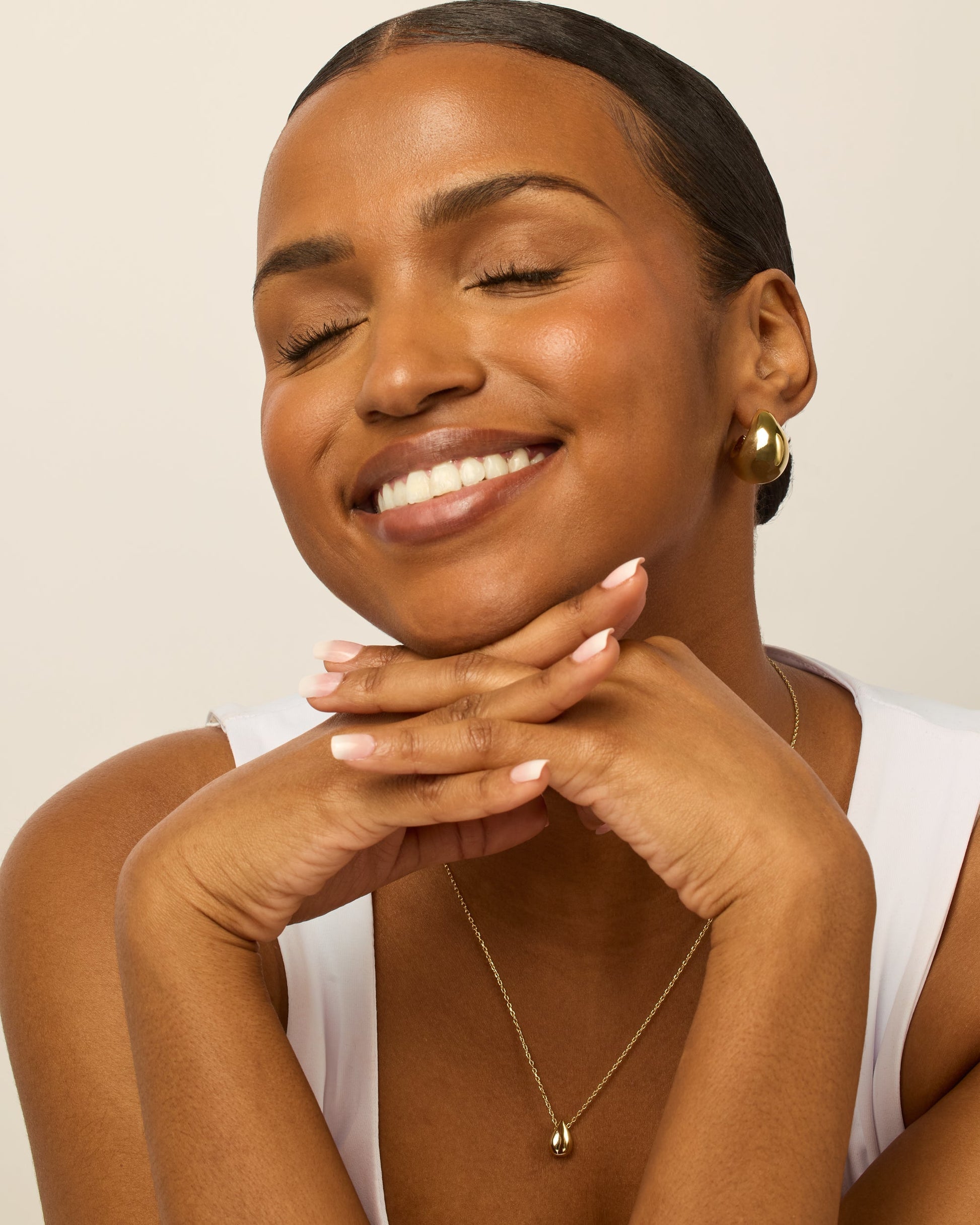 Chunky Dome Hoop Earrings