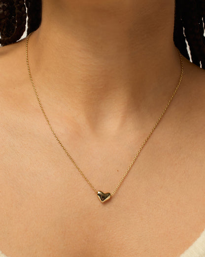 Tiny Heart Charm Necklace