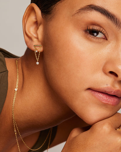 Bar Chained Earring