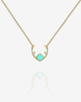 Yellow Gold Green Opal