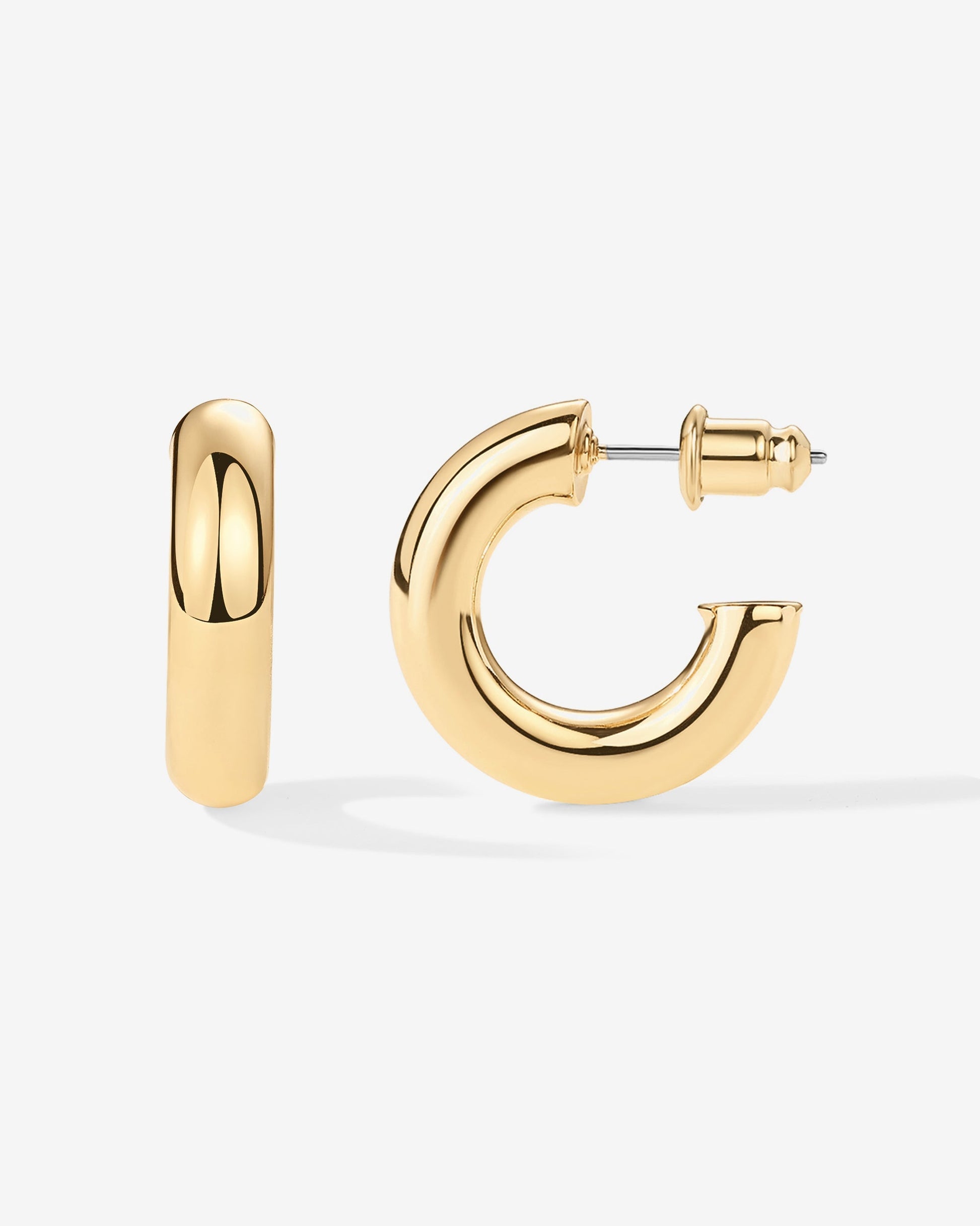Vermeil Round Chunky Hoops