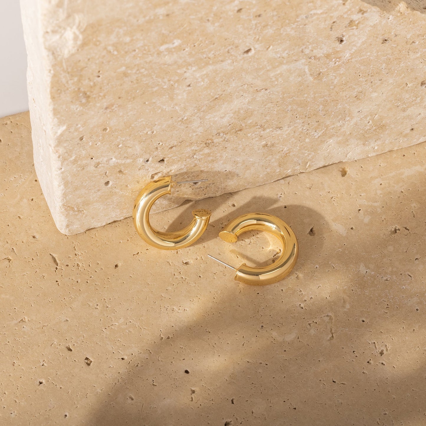 Chunky Open Hoops (6.5mm)