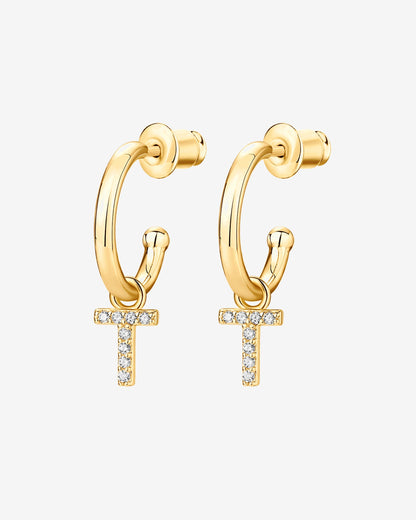 Letter Drop Hoops