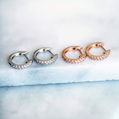 Giselle Solid 14k Gold Huggies